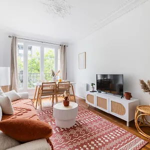 Appartement 2 Pieces Fonctionnel Metro Jaures - 19 - 4p - Flat-guest Paris